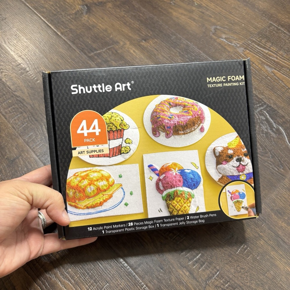 Shuttle Art Magic Foam Texture Painting Kit 44 Pack
